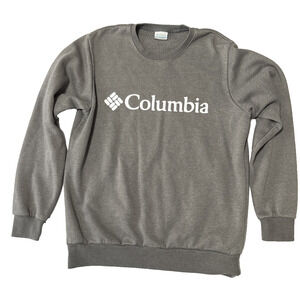 Columbia Men's Med Gray Pull Over Sweatshirt Basic Everyday Cozy Athleisure Warm
